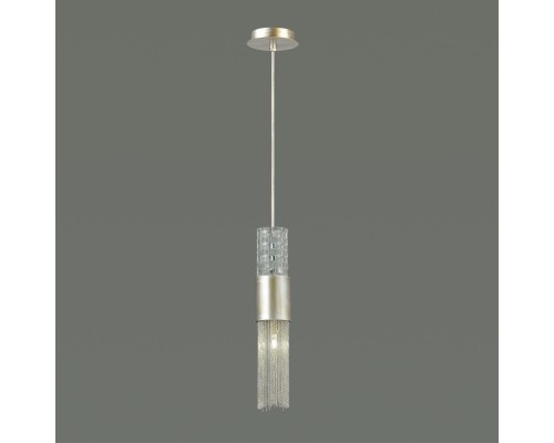 Подвес Odeon Light 4631/1 Perla серебристый/стекло/металл.цепочки G9 1*5 Вт