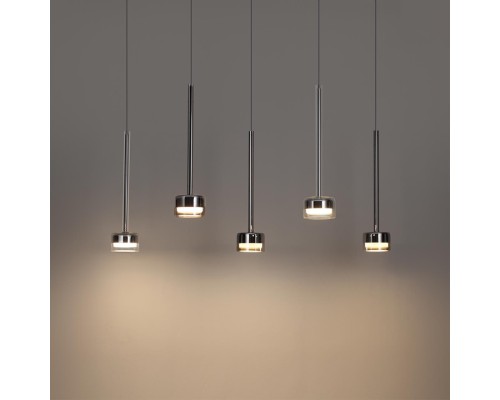 7151/10L HIGHTECH ODL26 347 светильник хром/ прозрачное стекло/металл IP20 LED 10W 3000K 220V LASLO