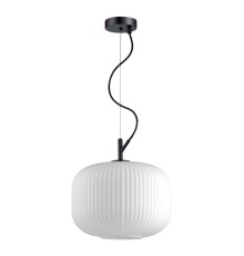 Подвес Odeon Light 4754/1 белый/черный E27 60W ROOFI