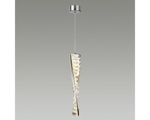 5675/10L LEDIO LN23 045 хром Подвес LED 10W 3000K 550Лм 220V ROSELLE