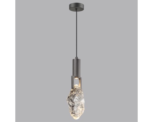 6695/5L MIDCENT ODL24 Подвесной светильник брашир. черный/металл/стекло IP20 LED 5W 200Лм 3000K LIA