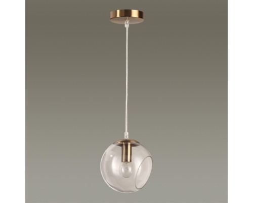 3769/1 MODERNI LN20 139 античная латунь, стекло Подвес E14 1*60W 220V BLAIR