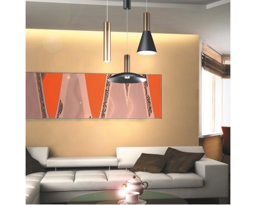 358983 OVER NT22 бронза светлая/черный Светильник светодиодный накладной, провод 2м IP20 LED 4000K 15W 220V ALBA