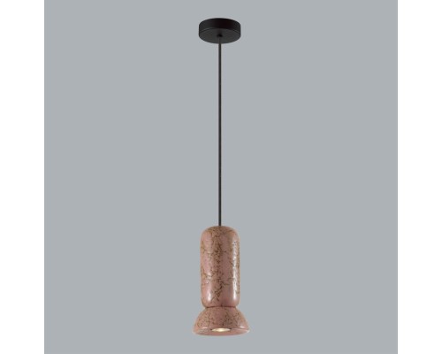 5054/1C PENDANT ODL24 315 черный/розовый/коричн./металл/керамика Подвес GU10 LED 4W KERAMA