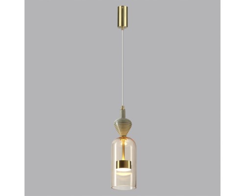 5045/12LB L-VISION ODL24 298 античн.бронза/янтарный/металл/стекло/керамика Подвес LED 12W 4000К 1400Лм PALLETA