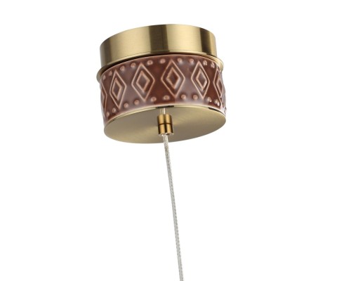 5453/5LA L-VISION ODL_EX26 011 светлая бронза/коричневый/металл/керамика/акрил Подвес LED 5W 3000K LULU
