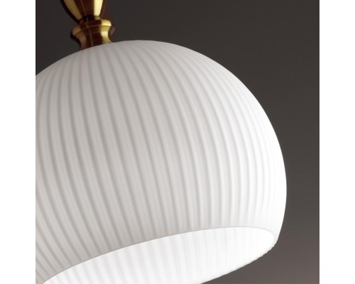 Подвес Odeon Light 4767/1 белый/бронзовый E27 60W RUNGA