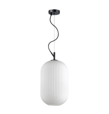 Подвес Odeon Light 4752/1 белый/черный E27 60W ROOFI