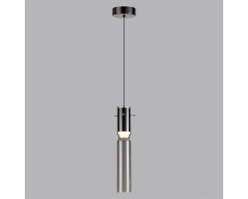 5058/5L PENDANT ODL24 323 черный/дымчатый/металл/стекло Подвес LED 5W 3000K SCROW