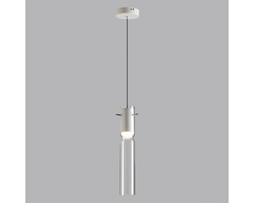 5058/5LB PENDANT ODL24 323 белый/прозрачный/металл/стекло Подвес LED 5W 3000K SCROW