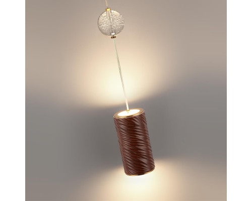 5450/18LB L-VISION ODL_EX26 015 коричневый/античная бронза/металл/керамика/хрусталь/акрил Подвес LED 18W 2000К/3000K/4000K RIVIERA