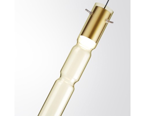 5059/5LA PENDANT ODL24 323 золотой/янтарный/металл/стекло Подвес LED 5W 3000K SCROW