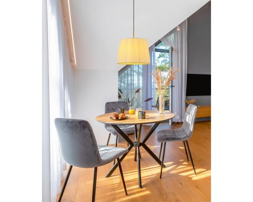 8302/1 MODERNI бронза/черный/бежевый, металл/текстиль Подвес E27 1*60W 220V TUNE