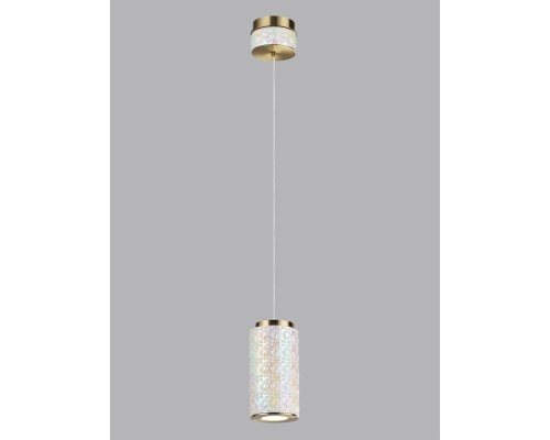 5454/5L L-VISION ODL_EX26 011 светлая бронза/жемчужный/металл/керамика/акрил Подвес LED 5W 3000K LULU