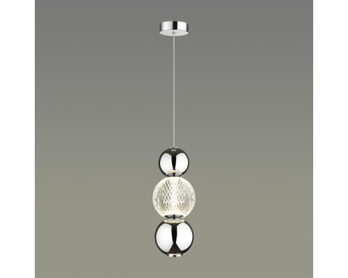 5007/7LA L-VISION ODL23 419 хром/прозрачный/металл/акрил Подвес LED 7W 4000K 300Лм CRYSTAL