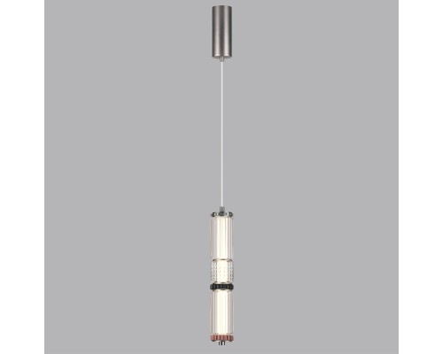 5456/12L L-VISION ODL_EX26 045 темный сатин.никель/терракот/черный Подвес LED 12W 4000K COLLIER