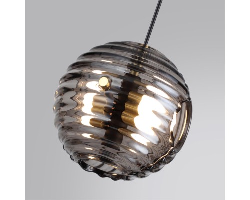 5041/12L L-VISION ODL24 425 черн./золото/дымчатый/металл/стеко Подвес LED 12W 4000К 1526Лм TRONI