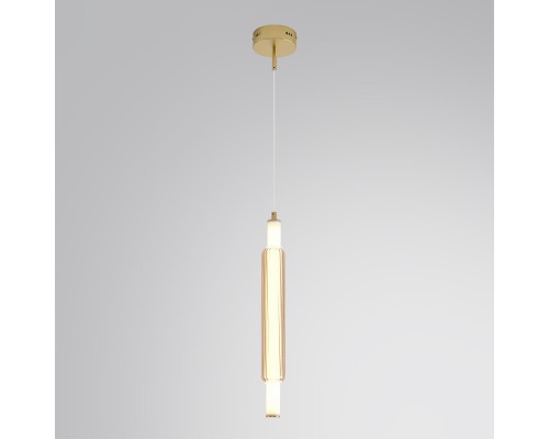 8259/15WCL LEDIO LN26 золото/амбер, металл/акрил/стекло Бра/подвес LED 15W 4000К 220V TRENDY