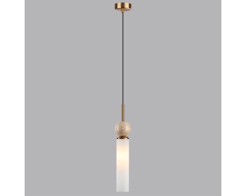 6625/1 MIDCENT ODL25 Подвесной светильник бежевый/металл/травертин IP20 1*E14 40W 220V LOLLA