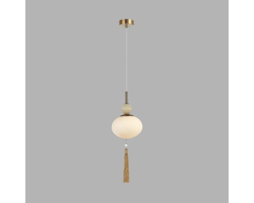 8272/1A NEOCLASSI латунь/бежевый/белый, металл/керамика/стекло Подвес Е14 1*40W 220V GLORIYA