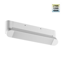 359801 OVER NT25 400 белый Светильник накладной с перекл. цв. температуры IP20 LED 12W 180-265V 2700К/3200К/4000К ITER