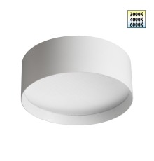 359598 OVER NT25 000 белый Светильник накладной светодиодный с переключ. цв. температуры IP20 LED 24W 220-240V 3000К\4000К\6000К ORBIS