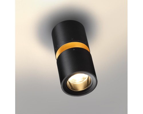 359338 OVER NT24 000 черный Светильник накладной светодиодный IP20 LED 10W/3W 3000K 1090Лм 170-265V ARISTO