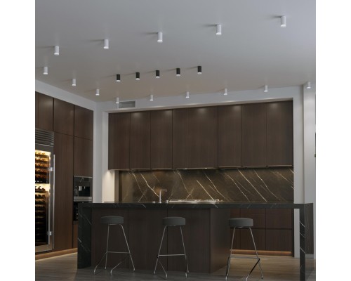 370845 OVER NT22 черный Светильник накладной IP20 GU10 9W 220V BRILL