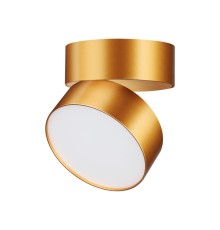 358751 OVER NT21 148 матовое золото Светильник накладной светодиодный IP20 LED 24W 4000K 2100Лм 100-265V PROMETA