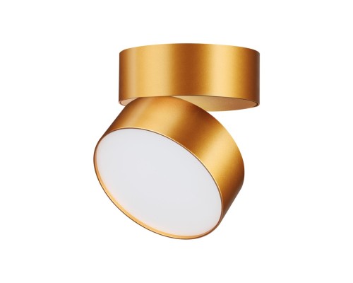 358751 OVER NT21 148 матовое золото Светильник накладной светодиодный IP20 LED 24W 4000K 2100Лм 100-265V PROMETA