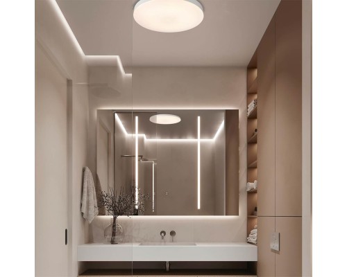 7759/50L MITRA LED SN Светильник пластик/белый LED 50Вт 3000-6500K D500 IP54 CCT GAMMA