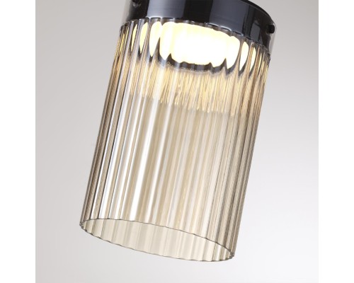 5047/15LC L-VISION ODL24 303 черный/светл.янтарный/металл/стекло Потолочный светильник LED 15W 4000К 1676Лм PILLARI