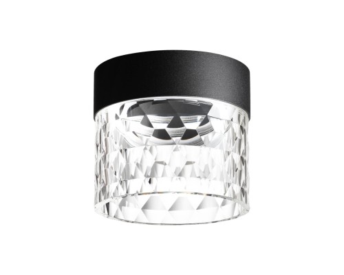 358998 OVER NT23 000 черный Светильник накладной светодиодный IP20 LED 4000K 10W 85-265V AURA