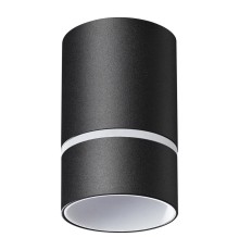 370731 OVER NT21 156 черный Светильник накладной IP20 GU10 9W 235V ELINA