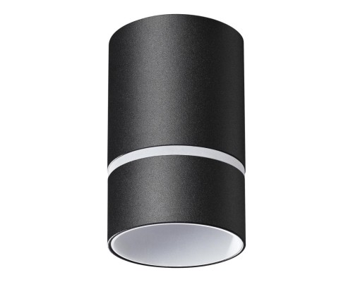 370731 OVER NT21 156 черный Светильник накладной IP20 GU10 9W 235V ELINA