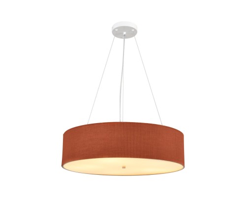 8329/5 MODERNI LN26 184 кирпичный/белый, металл/текстиль/пластик Потолочный светильник E27 LED 5*10W 220V GOFERA