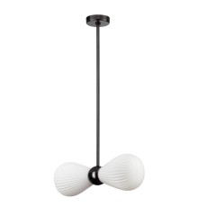 5418/2 MODERN ODL_EX23 000 черный хром/белый матовый/металл/стекло Подвес E14 2*40W ELICA