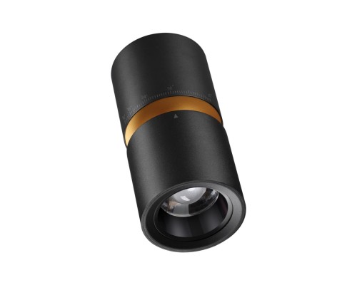 359338 OVER NT24 000 черный Светильник накладной светодиодный IP20 LED 10W/3W 3000K 1090Лм 170-265V ARISTO