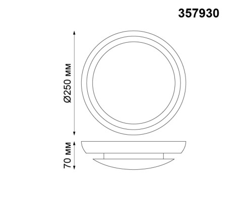 357930 OVER NT19 133 белый Накладной светильник IP20 LED 3000К 4W 220V CAIL