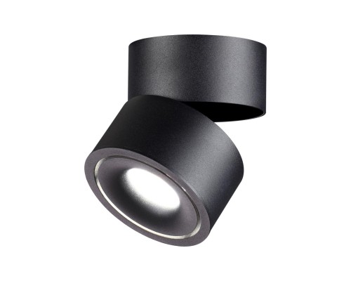 358773 OVER NT21 153 черный Светильник накладной светодиодный IP20 LED 15W 4000K 1300Лм 100-265V GRODA