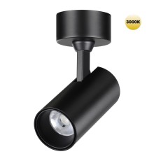 359228 OVER NT23 220 черный Светильник накладной светодиодный IP20 LED 15W 220V 1440Лм 3000К SELENE