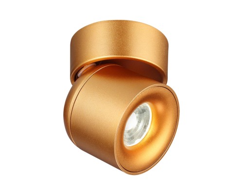 358810 OVER NT21 150 матовое золото Светильник накладной светодиодный IP20 LED 10W 850Лм 4000K 220V GESSO