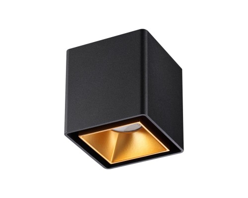 358487 OVER NT20 154 черный/золото Светильник накладной IP20 LED 4000K 10W 220V RECTE
