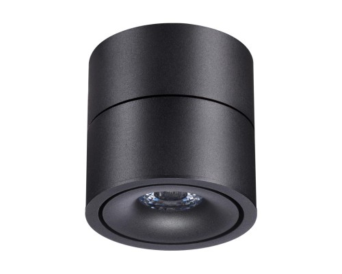 358773 OVER NT21 153 черный Светильник накладной светодиодный IP20 LED 15W 4000K 1300Лм 100-265V GRODA