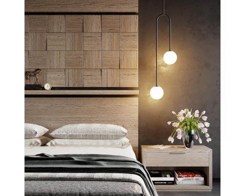 4340/2 L-VISION ODL22 180 черный Потолочный светильник IP20 E14*2 40W AMBI