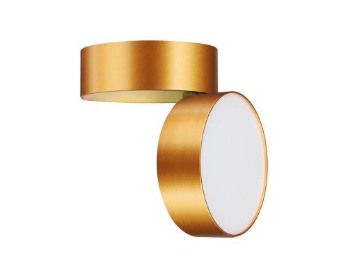 358751 OVER NT21 148 матовое золото Светильник накладной светодиодный IP20 LED 24W 4000K 2100Лм 100-265V PROMETA