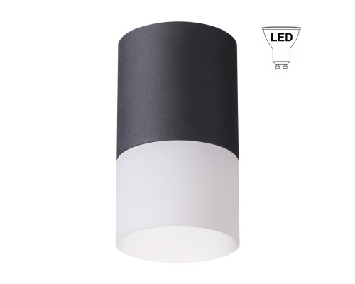 Светильник накладной Novotech 370678 Elina черный GU10 9 Вт