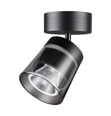 358648 OVER NT21 142 корпус черный/плафон дымчатый Светильник накладной светодиодный IP20 LED 4000K 20W 175-245V ARTIK