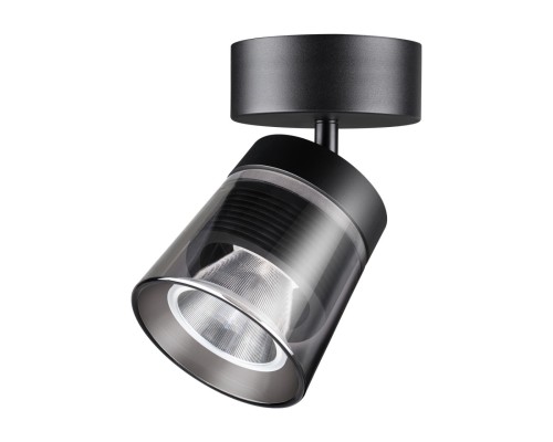 358648 OVER NT21 142 корпус черный/плафон дымчатый Светильник накладной светодиодный IP20 LED 4000K 20W 175-245V ARTIK