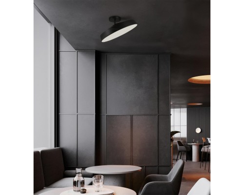 7656/48L MITRA LED SN 48 Светильник пластик/белый/черный LED 48Вт 4000K D400 IP20 MIRA BLACK